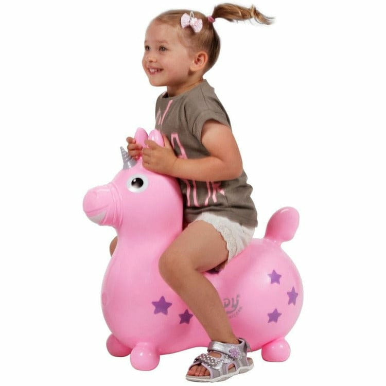 Pink Rody Magical Unicorn Inflatable Bouncer Ride-on - Image 3