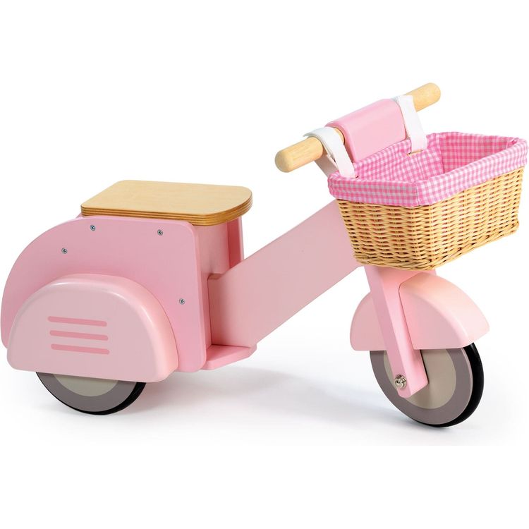 Pink Scooter with Basket - Image 3