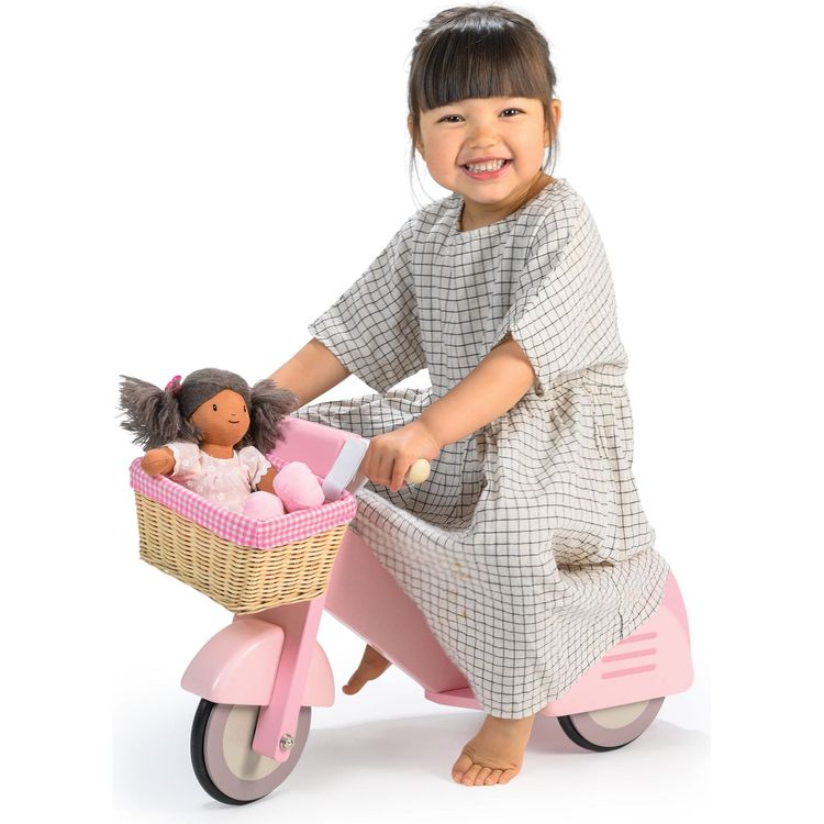Pink Scooter with Basket - Image 4