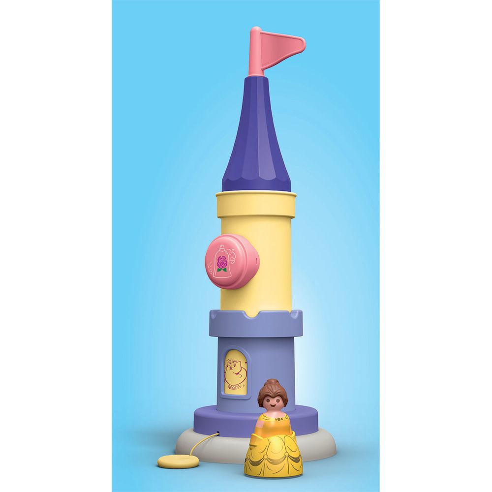 Playmobil Junior & Disney: Belle's Play Tower with Sound Playset - Image 3
