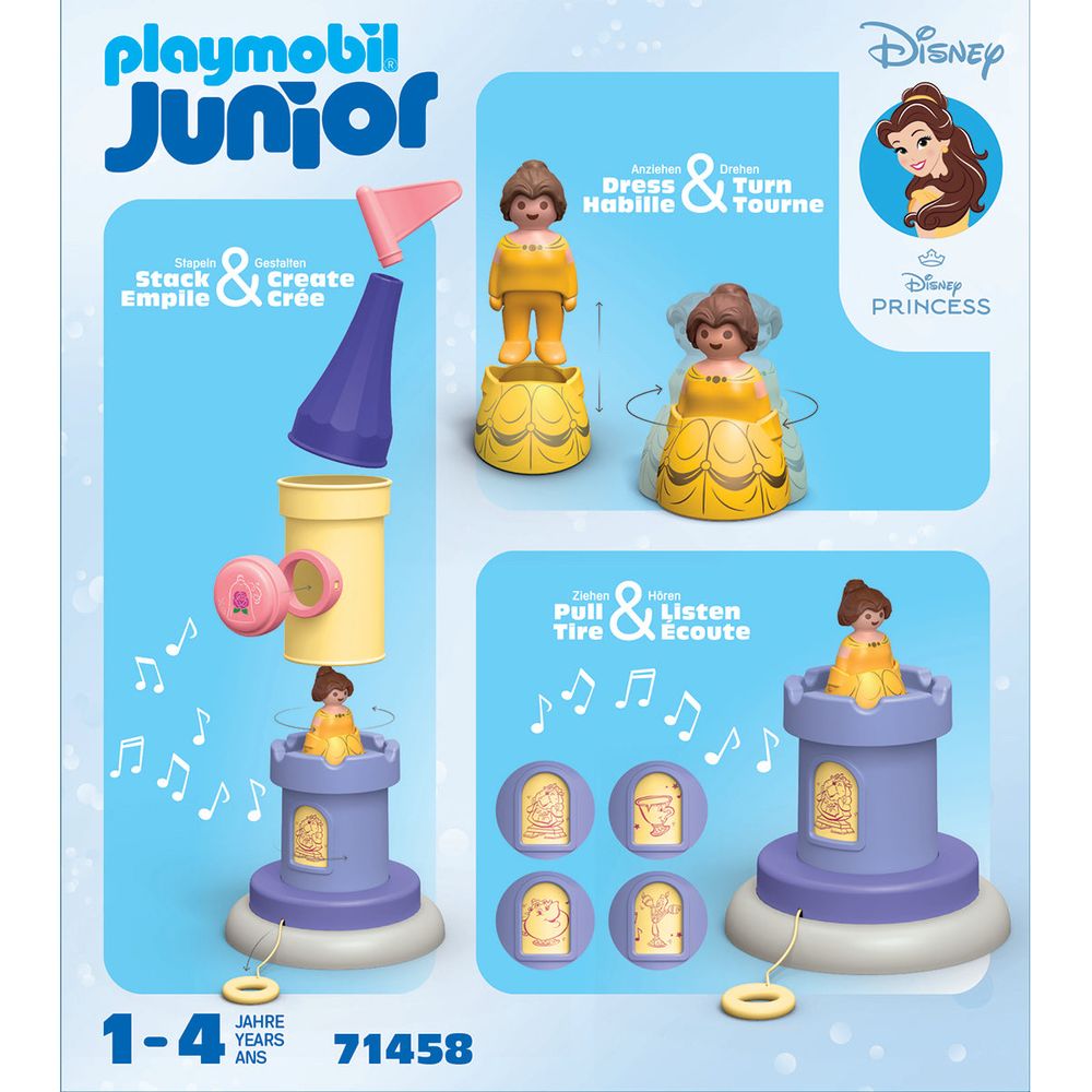 Playmobil Junior & Disney: Belle's Play Tower with Sound Playset - Image 7