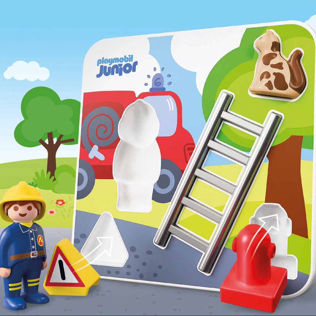 Alternative view of Playmobil Junior: Firefighter Puzzle