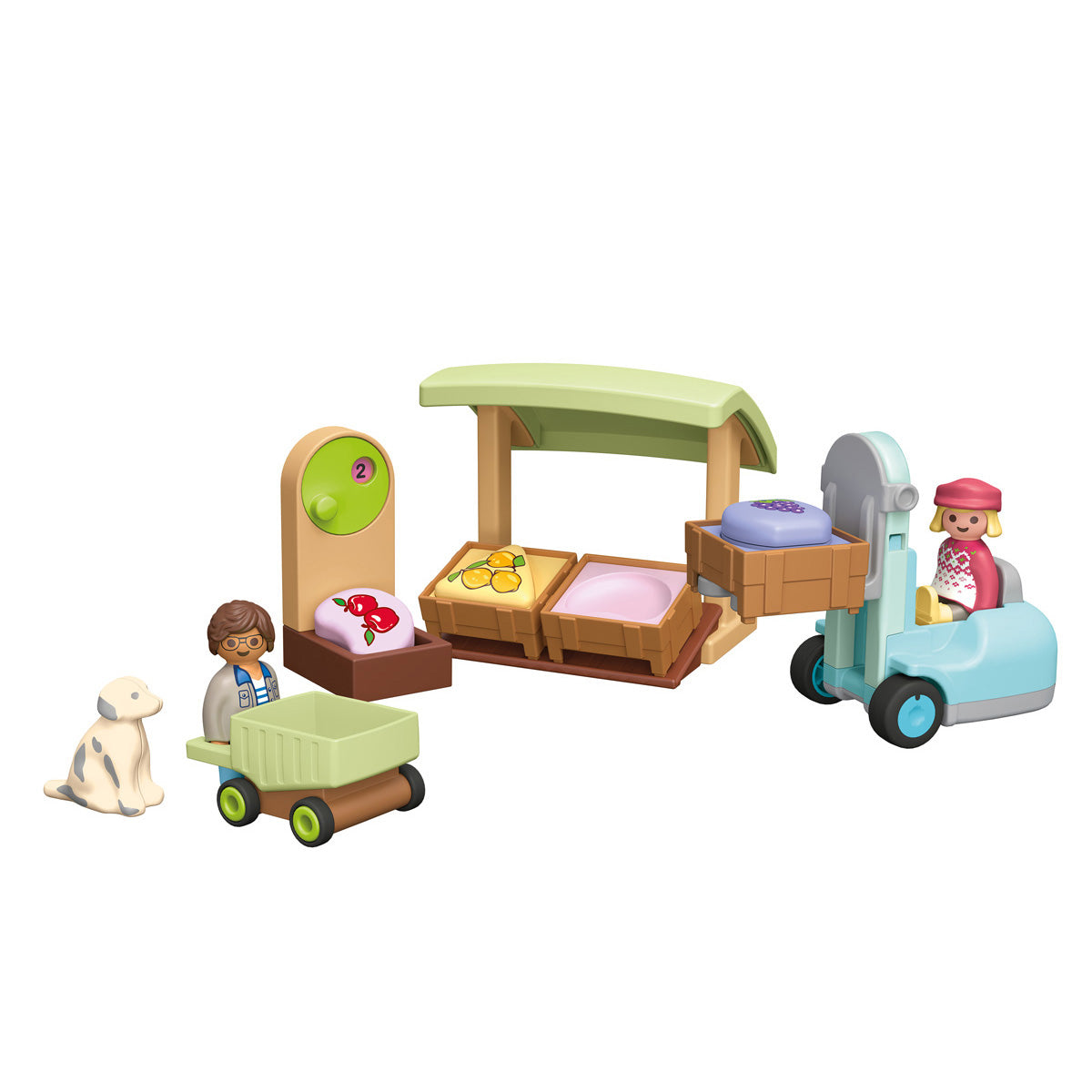 Playmobil Junior: Organic Market Stall & Forklift