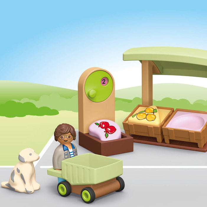 Alternative view of Playmobil Junior: Organic Market Stall & Forklift
