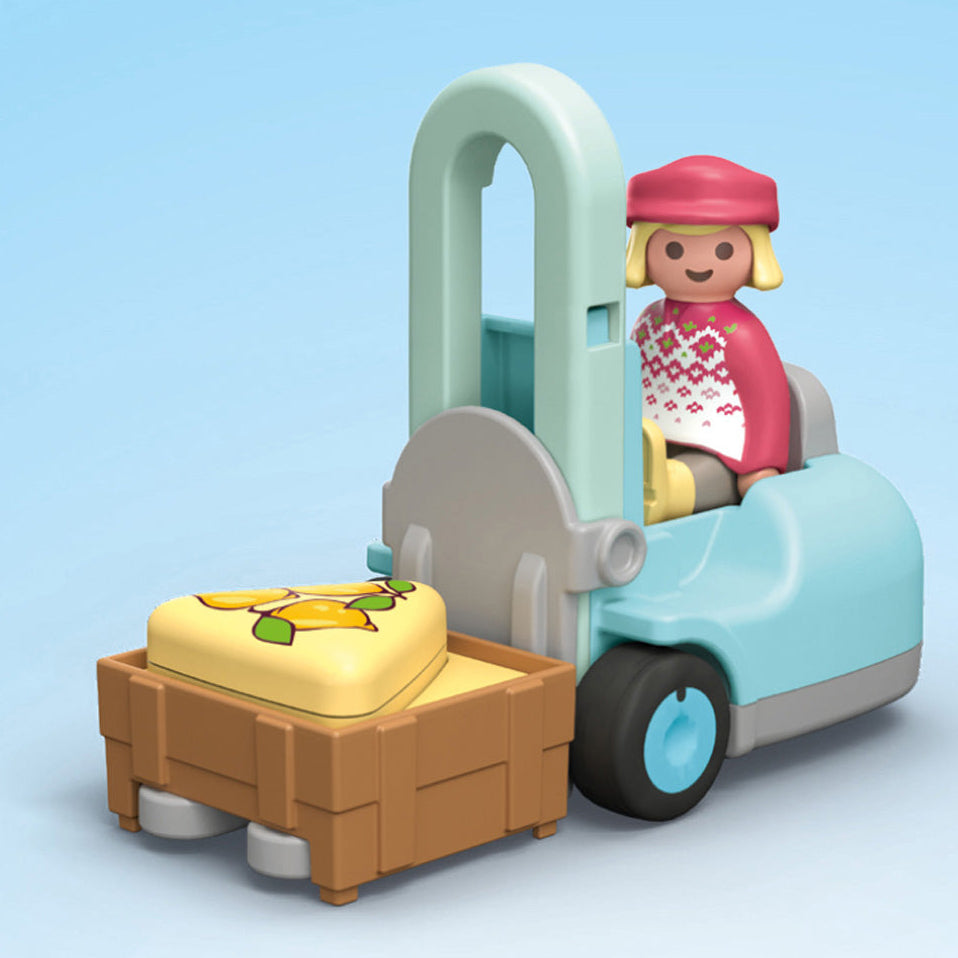 Playmobil Junior: Organic Market Stall & Forklift - Image 3