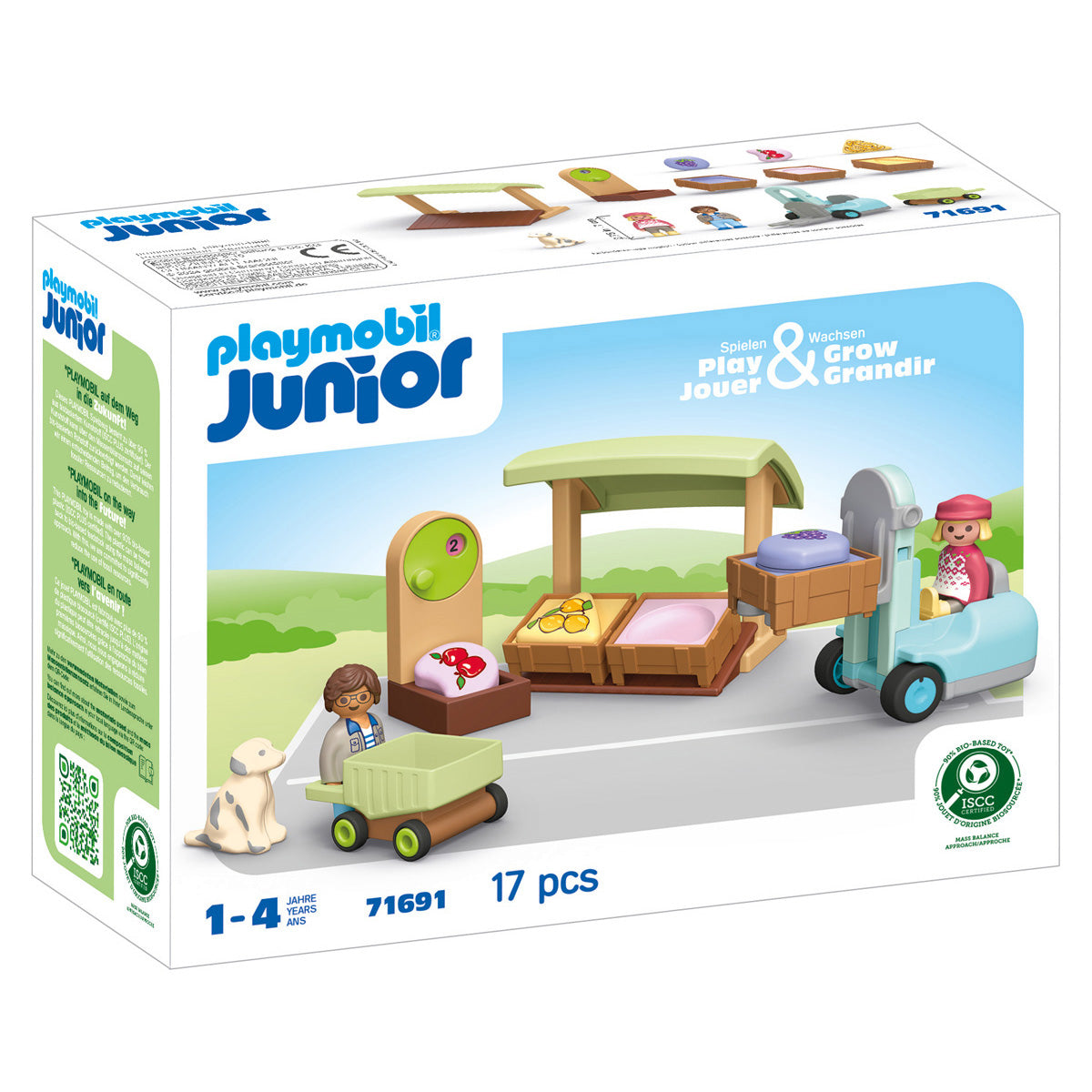 Playmobil Junior: Organic Market Stall & Forklift - Image 5