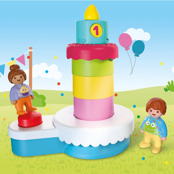 Playmobil Junior: Popping Surprise Birthday Cake Playset - Image 4