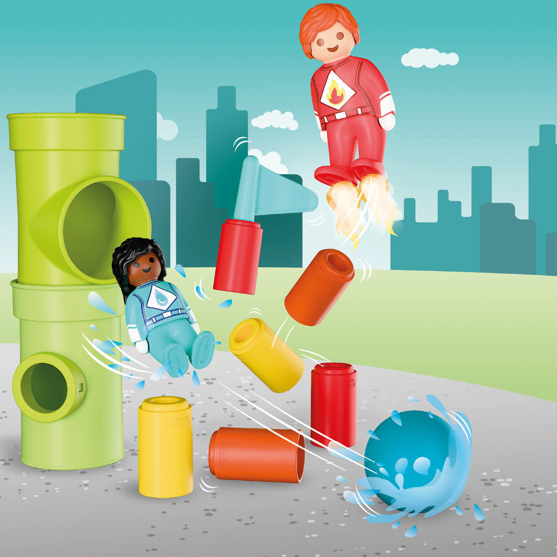 Alternative view of Playmobil Junior: Superhero Action Playset