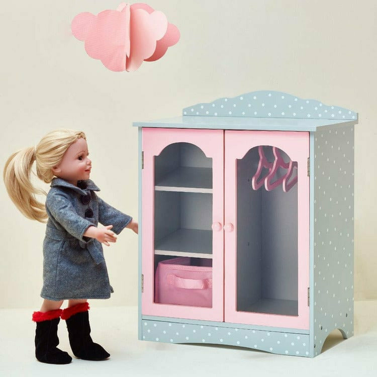 Alternative view of Polka Dots Princess 18" Doll Closet w/ 3 Hangers