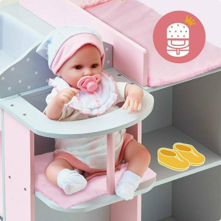 Polka Dots Princess Baby Doll Changing Station - Image 5