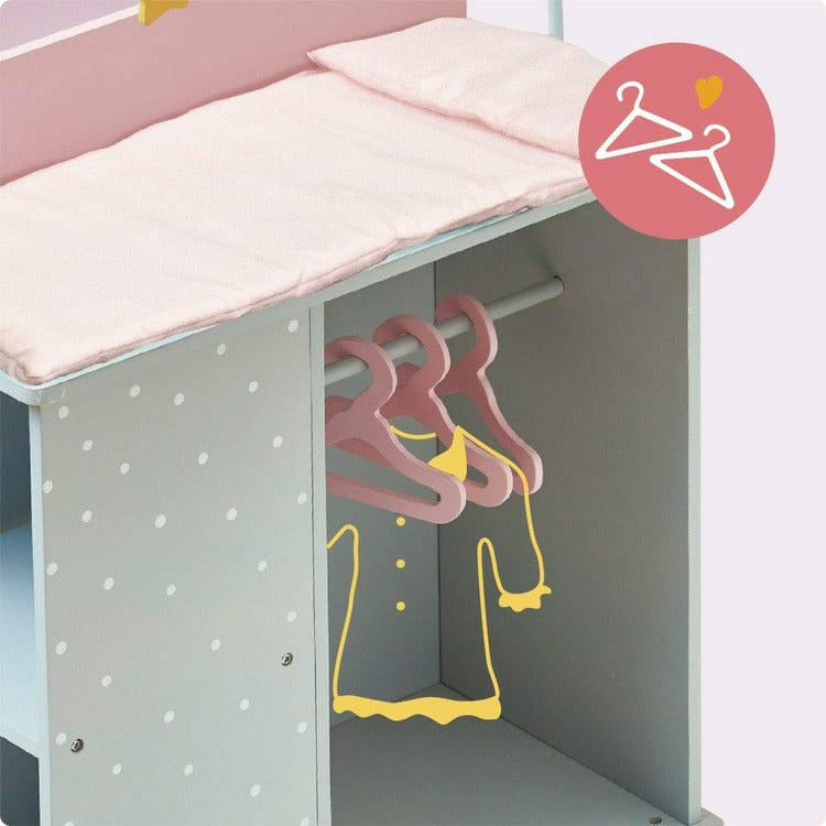 Polka Dots Princess Baby Doll Changing Station - Image 3