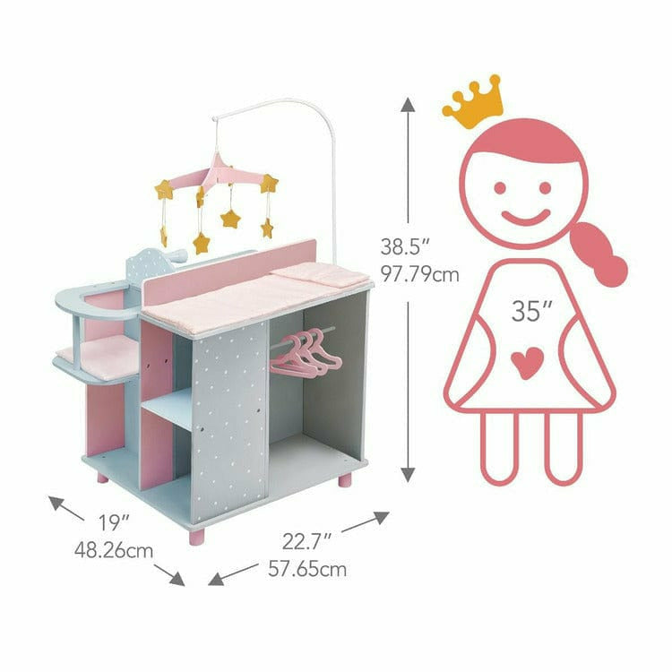Polka Dots Princess Baby Doll Changing Station - Image 7