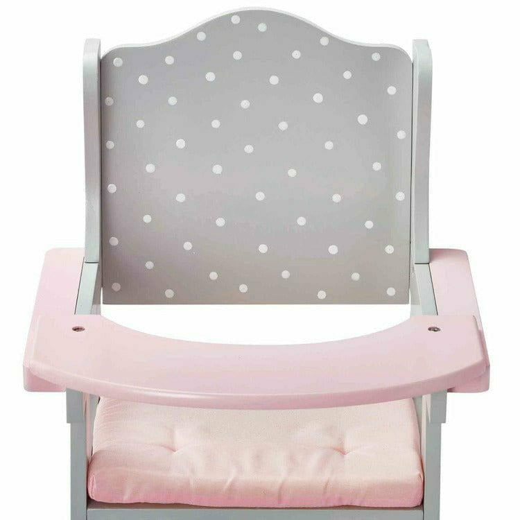Polka Dots Princess Baby Doll High Chair - Grey - Image 4