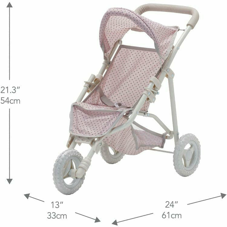 Polka Dots Princess Baby Doll Jogging Stroller - Pink - Image 7