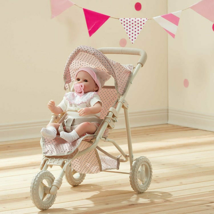 Polka Dots Princess Baby Doll Jogging Stroller - Pink - Image 2