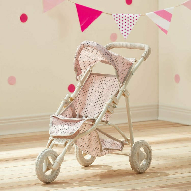Polka Dots Princess Baby Doll Jogging Stroller - Pink - Image 3