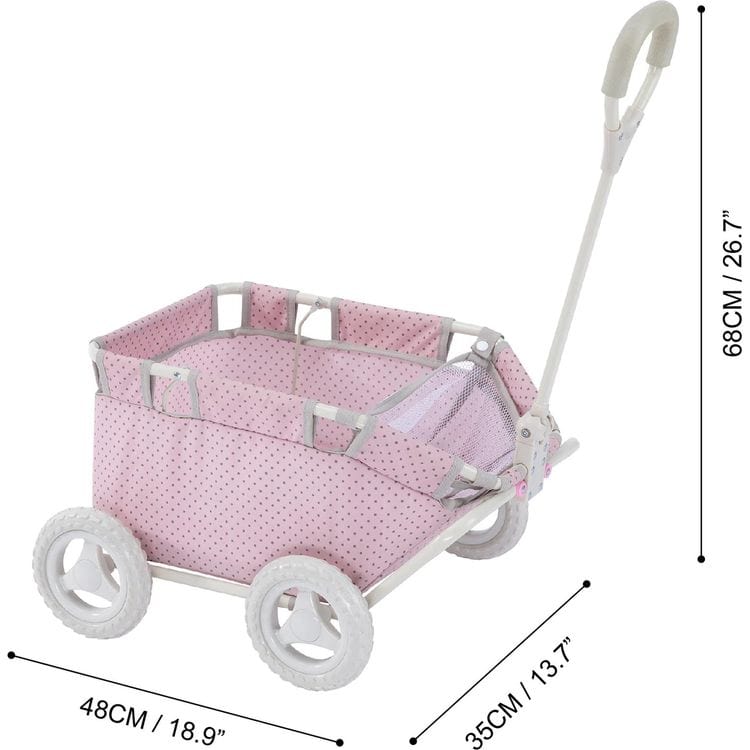 Polka Dots Princess Baby Doll Wagon - Image 3