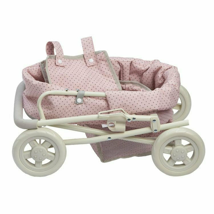 Polka Dots Princess Deluxe Baby Doll Stroller - Pink - Image 5