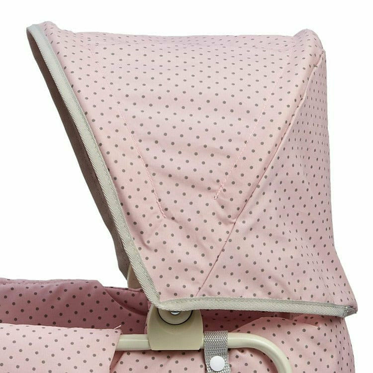 Polka Dots Princess Deluxe Baby Doll Stroller - Pink - Image 6