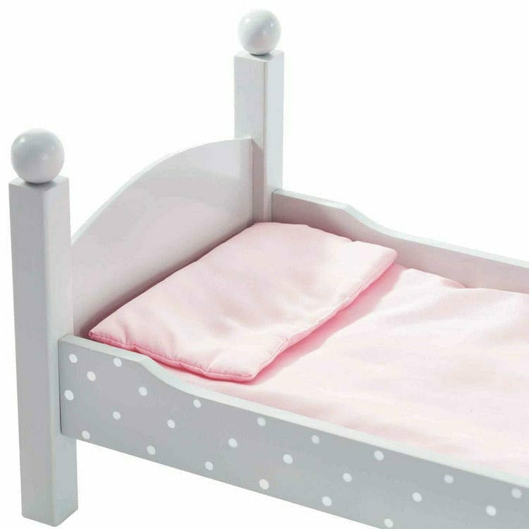 Polka Dots Princess Double Bunk Bed for 18" Dolls - Gray - Image 6