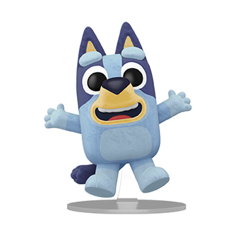 Alternative view of Pop! Bluey Jumping (Flocked)