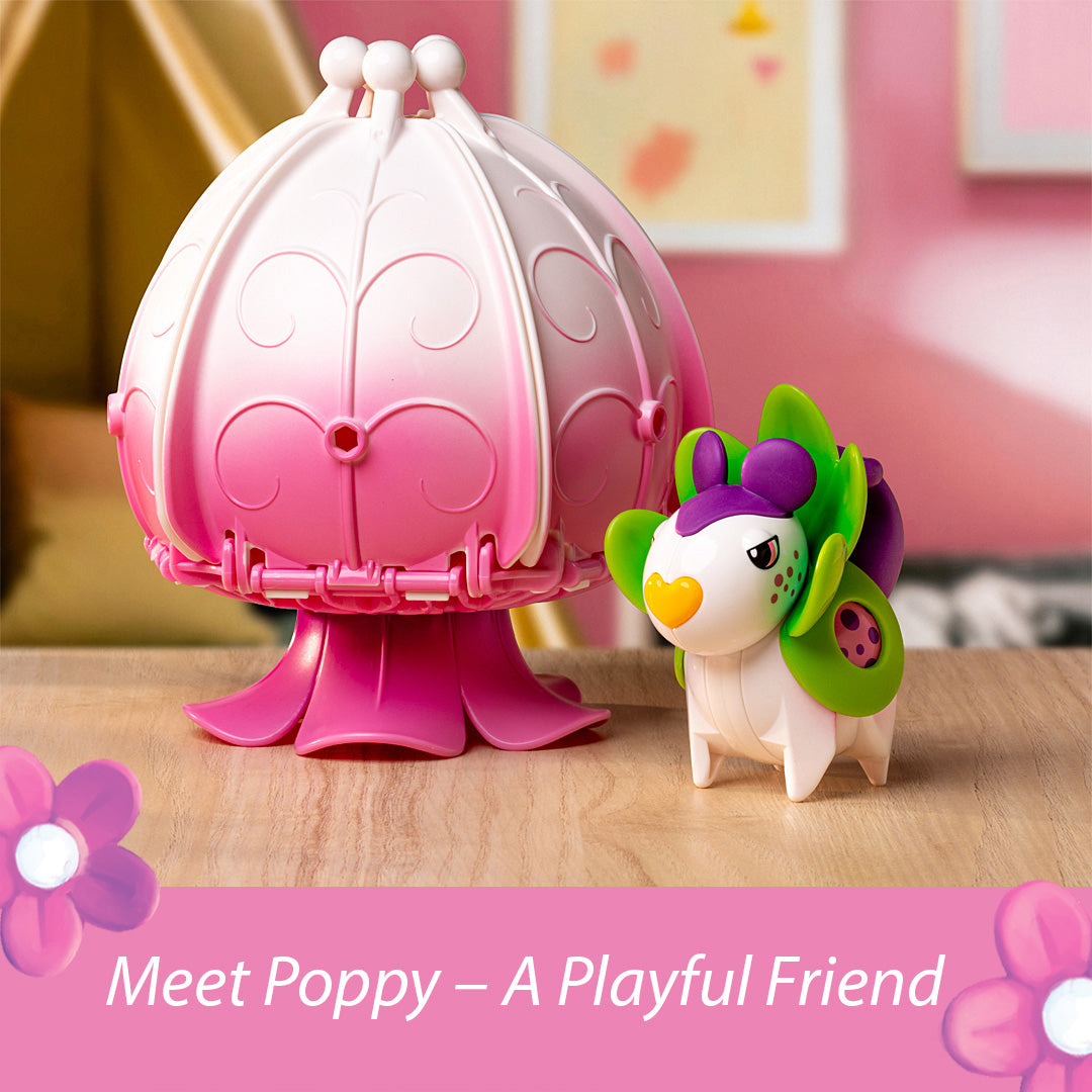 Alternative view of Poppy Flower House with Flora Figure
