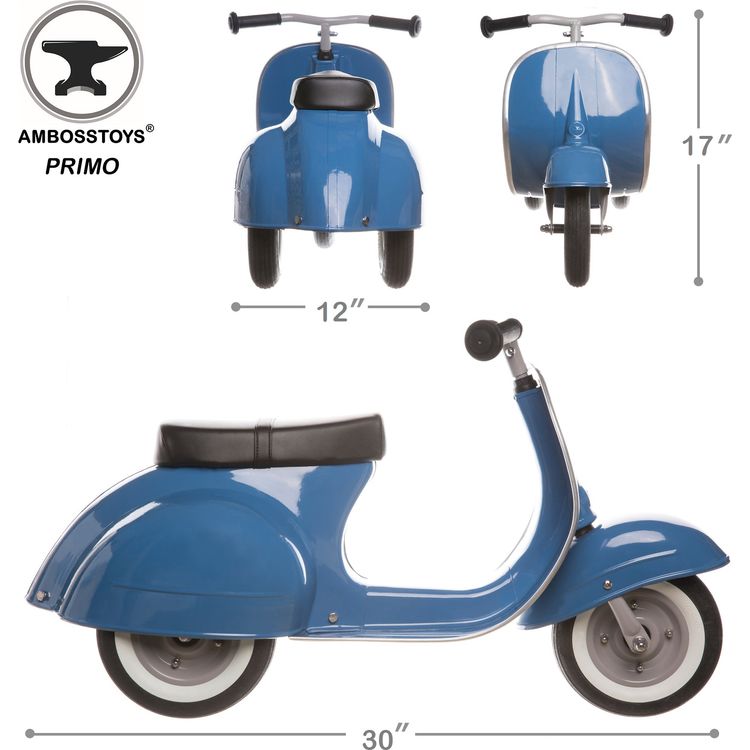 Primo Classic Ride-On Scooter - Blue - Image 9