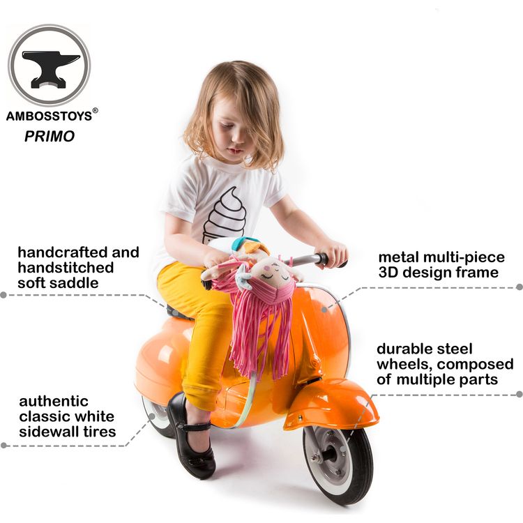 Primo Classic Ride-On Scooter - Orange - Image 9