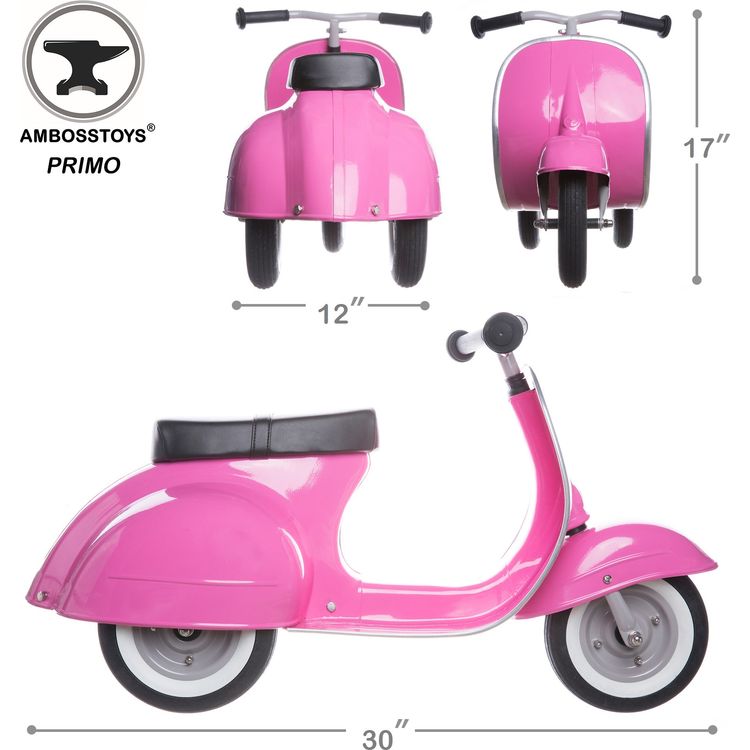 Primo Classic Ride-On Scooter - Pink - Image 6