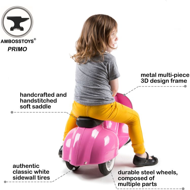 Primo Classic Ride-On Scooter - Pink - Image 8
