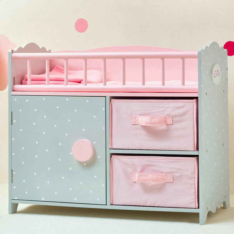 Princess Baby Doll Crib with Cabinet and Cubby - Image 3