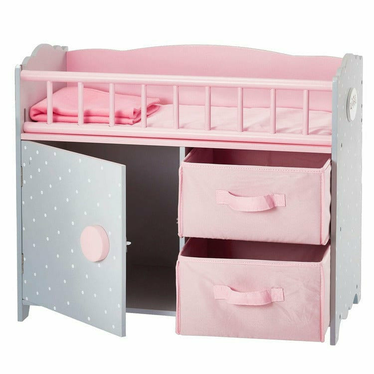 Princess Baby Doll Crib with Cabinet and Cubby - Image 5