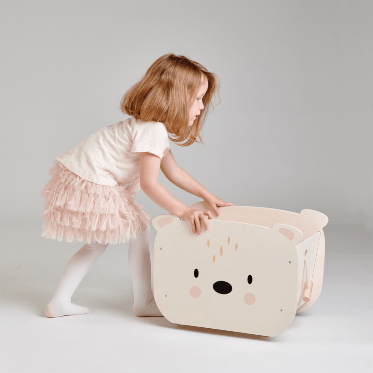 Pull Along Bear Cart - Image 4