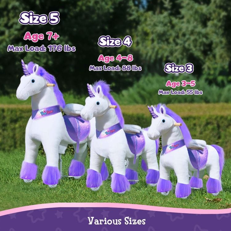 Purple Model U Ride-On Unicorn- 3-4 Years - Image 3