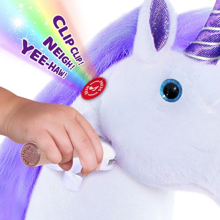 Purple Model U Ride-On Unicorn - 7+ Years - Image 4