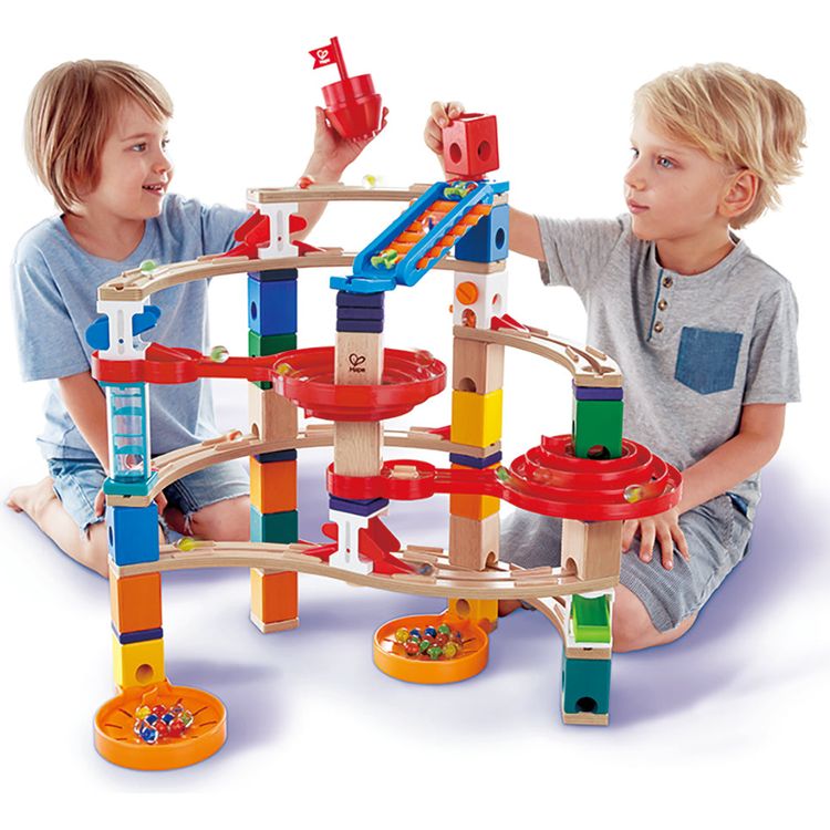 Alternative view of Quadrilla Super Spirals Wooden Marble Run Blocks