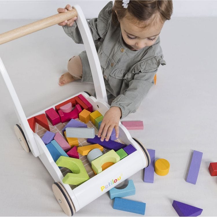 Rainbow Baby Walker & Puzzle - 45 Blocks - Image 4