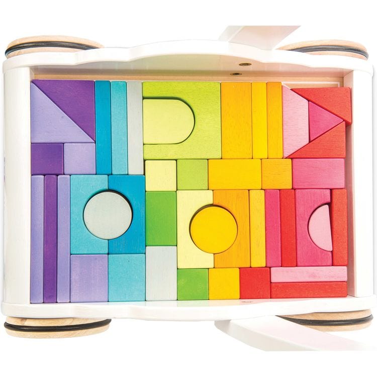 Rainbow Baby Walker & Puzzle - 45 Blocks - Image 6