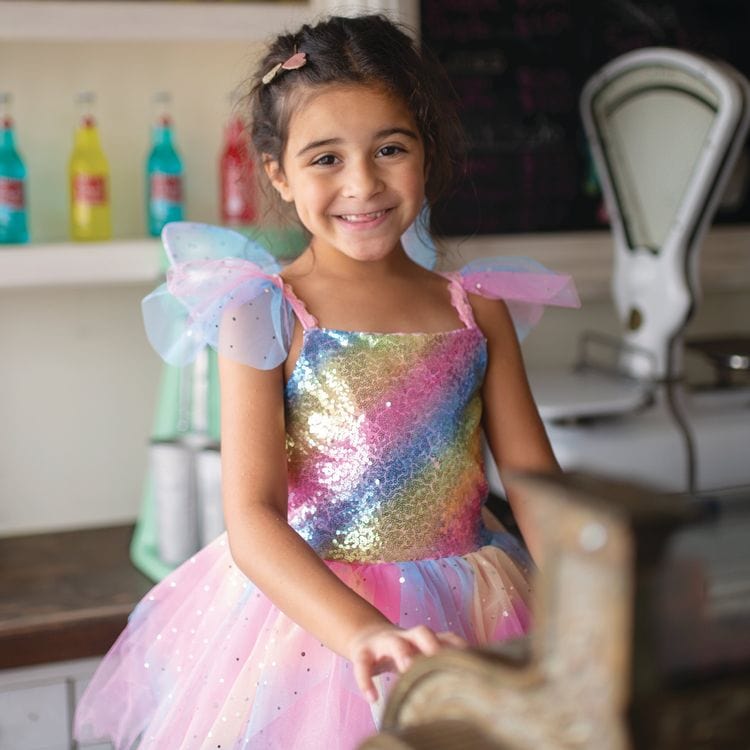 Alternative view of Rainbow Fairy Dress & Wings - Size 7-8 Years