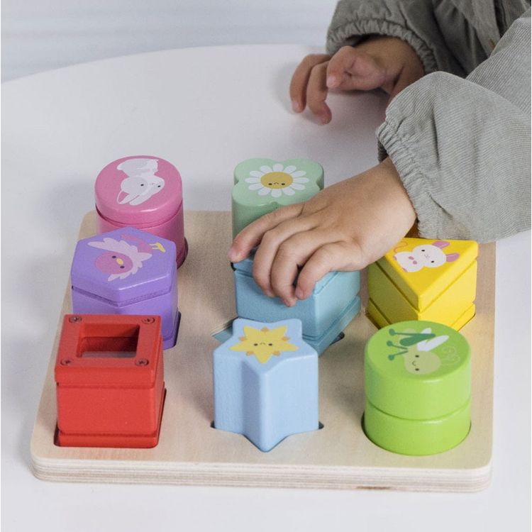 Alternative view of Rainbow Sensory Shape Sorter - 10 Pieces