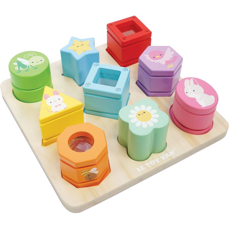 Rainbow Sensory Shape Sorter - 10 Pieces - Image 3