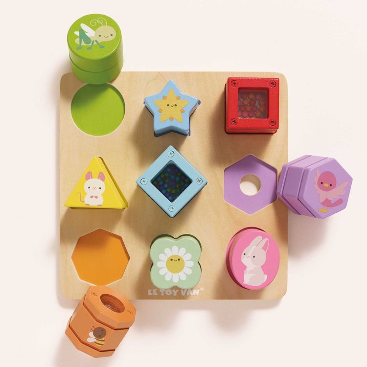 Rainbow Sensory Shape Sorter - 10 Pieces - Image 5