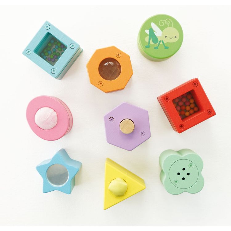Rainbow Sensory Shape Sorter - 10 Pieces - Image 6
