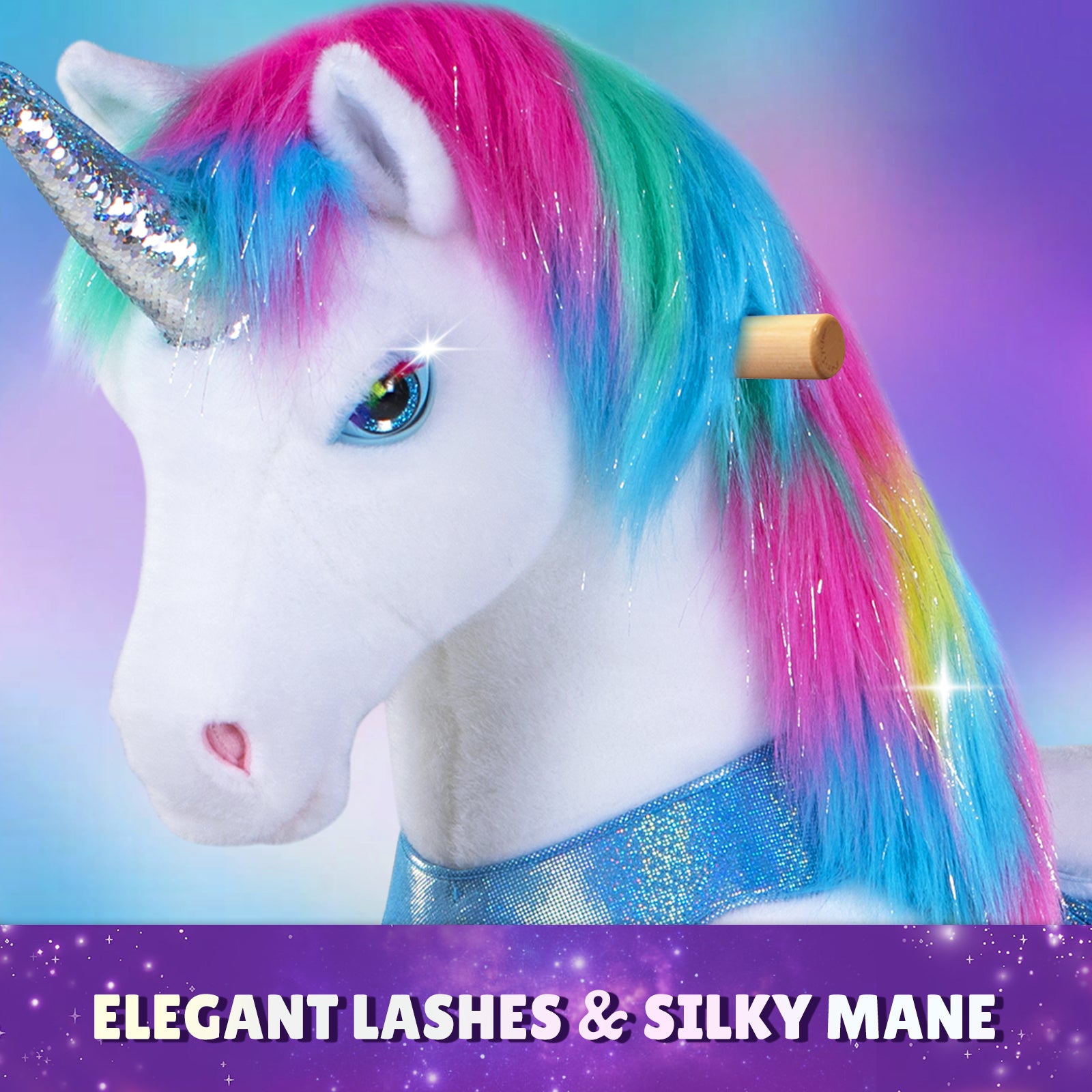 Rainbow Unicorn Model Y Ride on Toy - 3-4 Years - Image 3