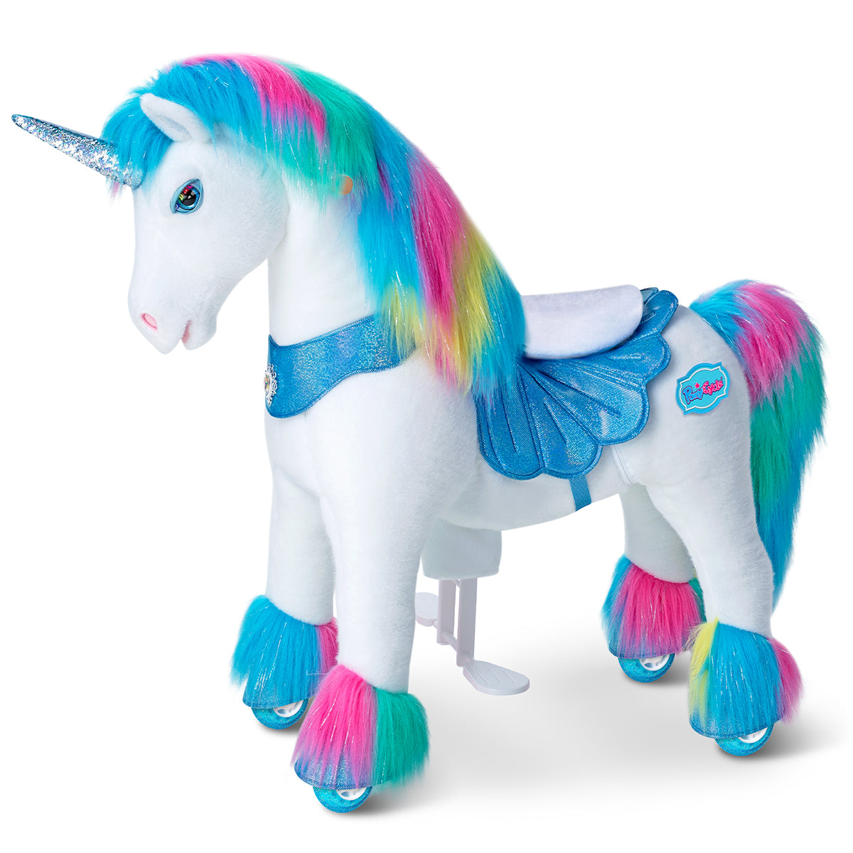 Rainbow Unicorn Model Y Ride on Toy - 4-7 Years
