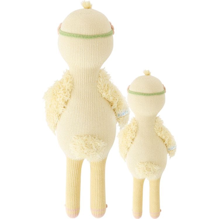 Regular 20" Flora the Duckling (With Flower Crown) Hand-Knit Doll - Image 6