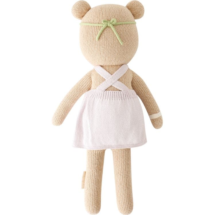 Regular 20" Olivia the Honey Bear Hand-Knit Doll - Image 5