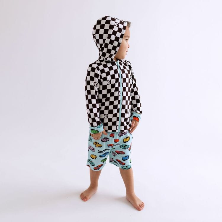 Alternative view of Retro Hot Wheels - Long Sleeve Reversible Kids Jacket