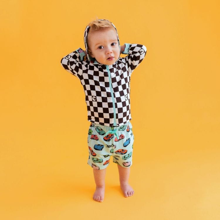 Retro Hot Wheels - Long Sleeve Reversible Kids Jacket - Image 4
