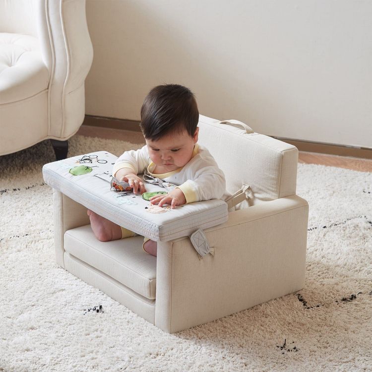 Rolling Along Square Interactive Chair - Neutral - Image 5